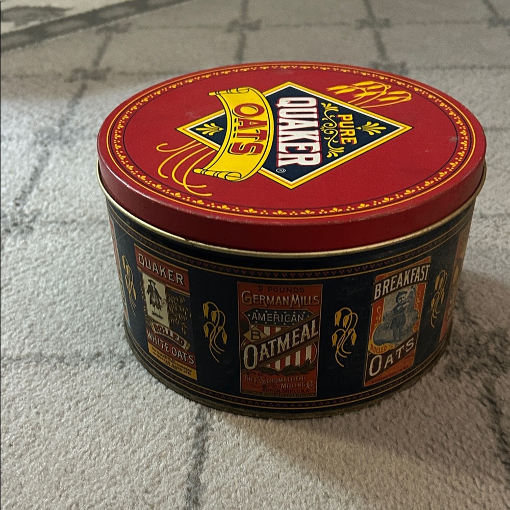 Quaker Vintage 1983 Oats Tin